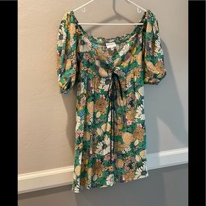 Floral print dress